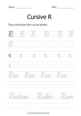 How do you do a cursive r? Exploring the art of writing in cursive style