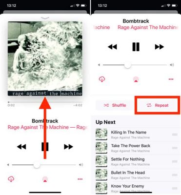 how to put a song on repeat on apple music