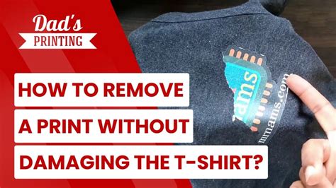 how to remove professional print from shirt - exploring the history of printing techniques